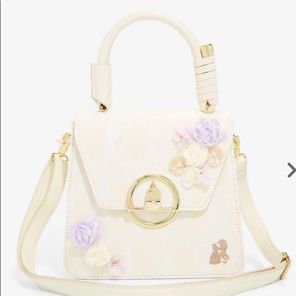 Loungefly Disney Beauty and the Beast Ballroom Dance Lace Floral Handbag/wallet